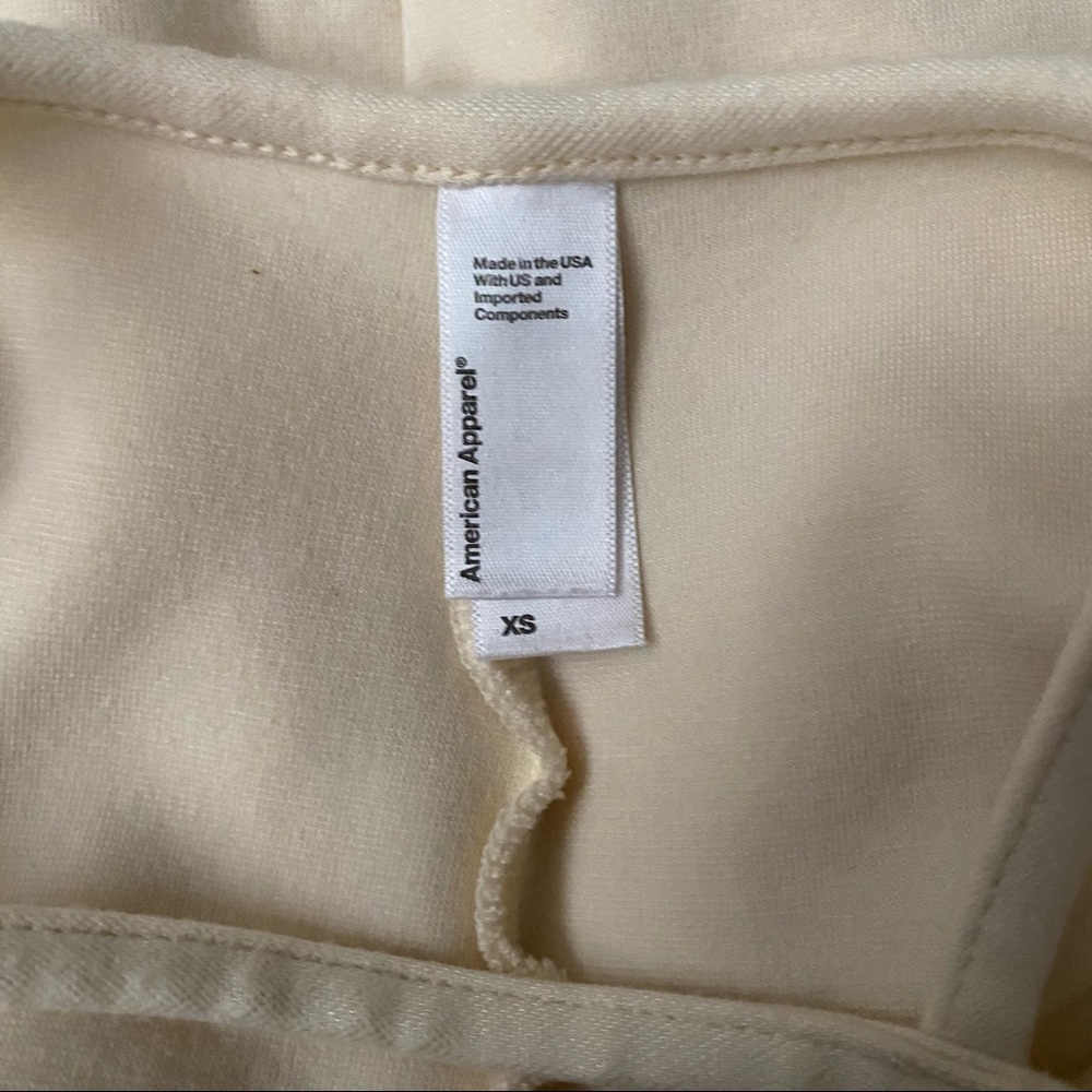 American Apparel Cream, Body-con Mini Dress - Picture 5 of 5